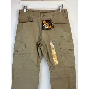 Noble Outfitters Mens 30x30 FullFlexx HD Hammer Drill Canvas Cargo Pants Khaki